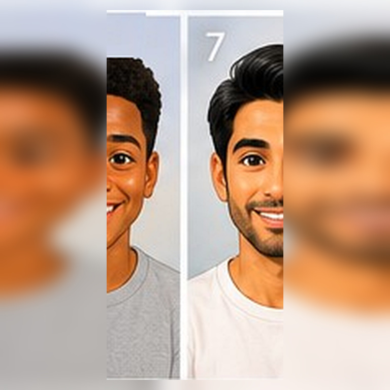 Twin performer portrait