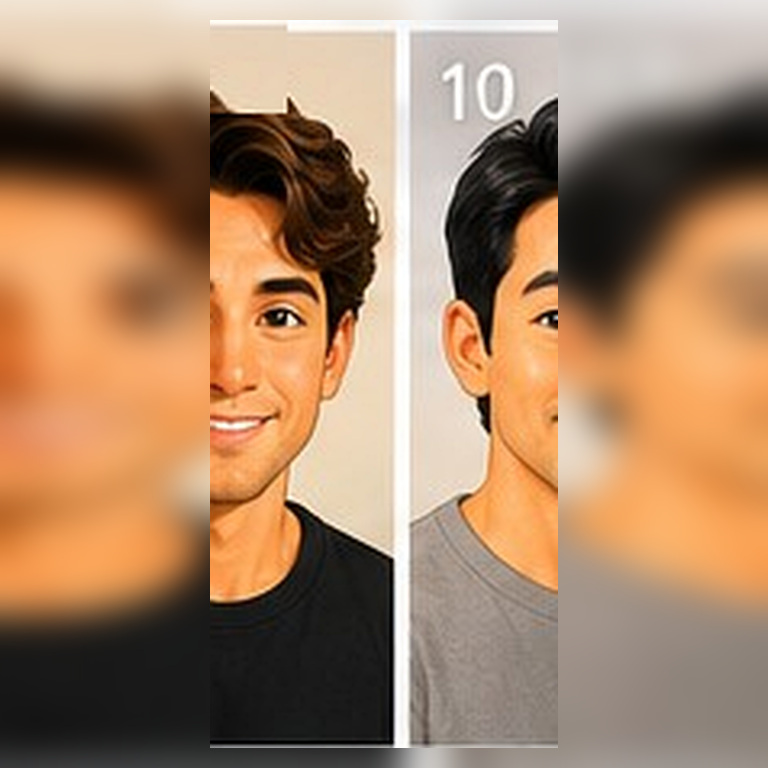 Twin performer portrait