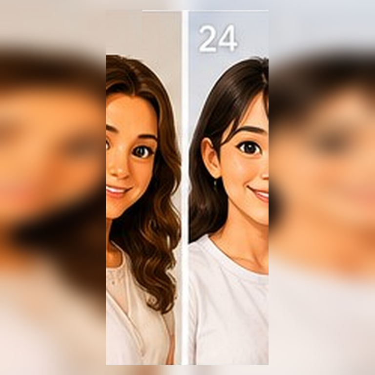Twin performer portrait