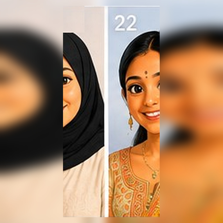 Twin performer portrait