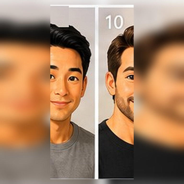 Twin performer portrait
