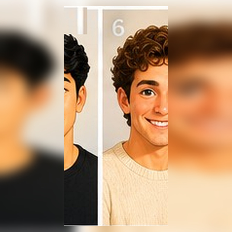 Twin performer portrait