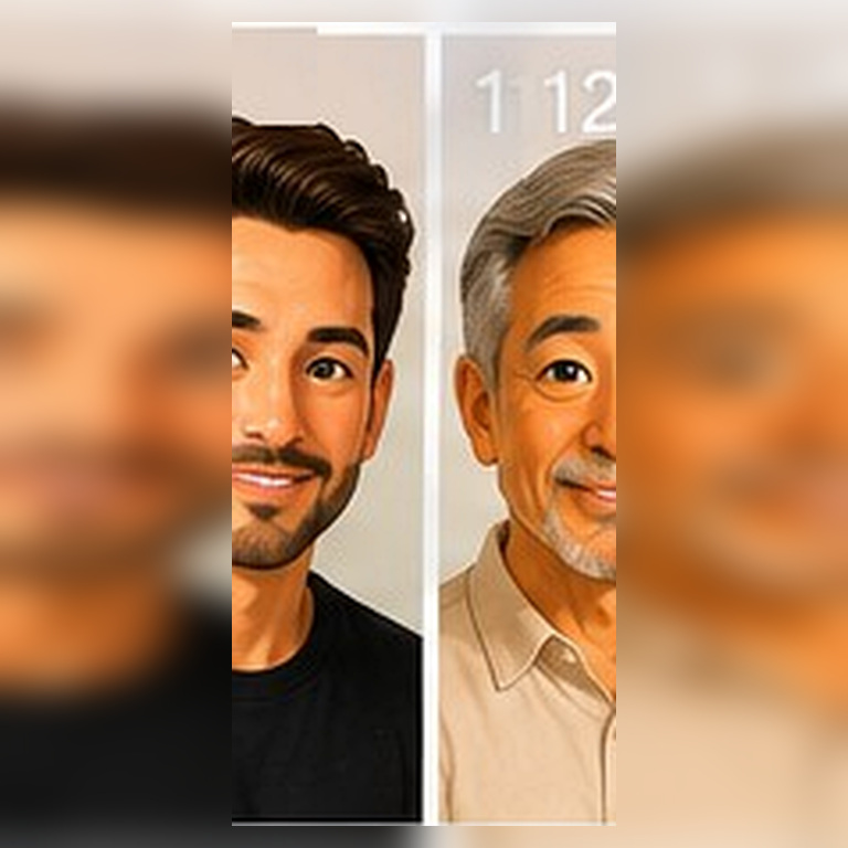 Twin performer portrait
